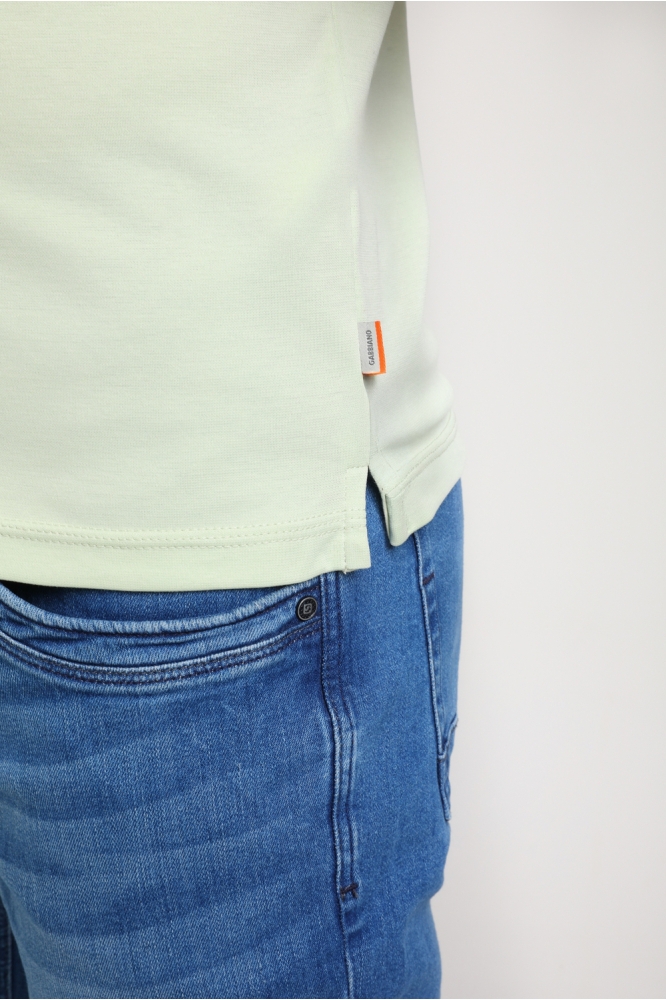 PREMIUM ZIPPER POLO 235920 MINT GREEN